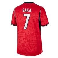 Camiseta Inglaterra Bukayo Saka #7 Segunda Equipación Replica Mundial 2026 mangas cortas